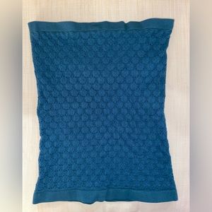 Free people blue strapless top.